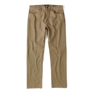 Huckberry Proof Rover Pant Brown Stretch Canvas Straight Leg Tan Size 32X30